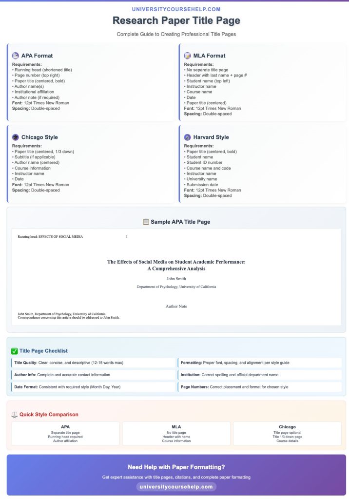 Research Paper Title Page