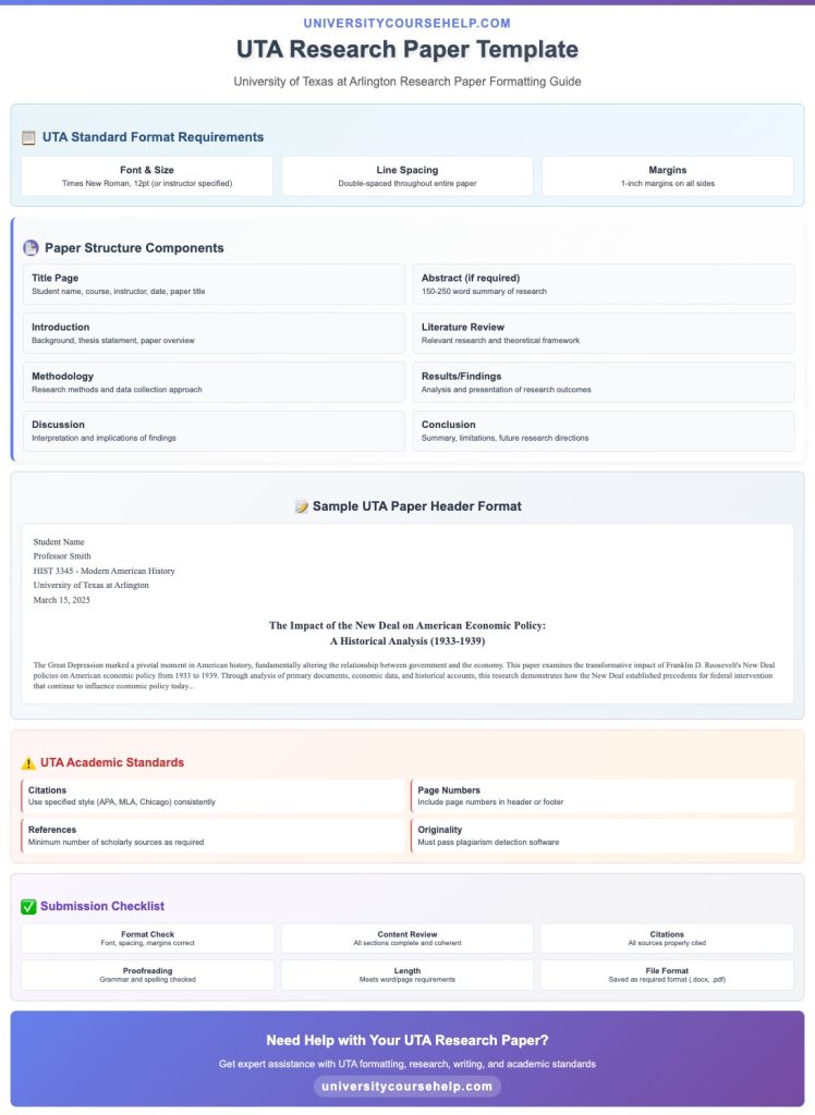 UTA Research Paper Template 